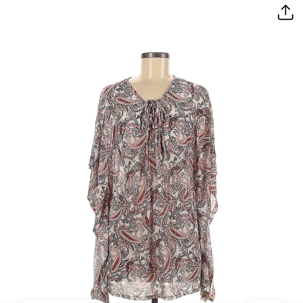 Paisley Print Women's Top Size SMALL